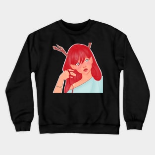 Not a monster - Red Crewneck Sweatshirt